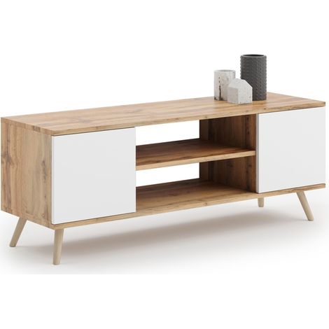 Armadio RTV 155 cm Rovere scandinavo craft oro - bianco