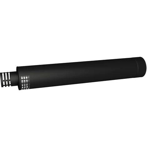 JONCOUX Terminal horizontal - Apollo Pellets 2.0 - noir - Ø80/130 mm avec 2 rosaces