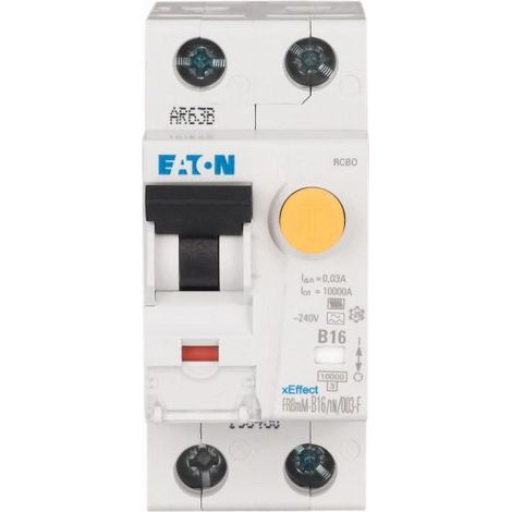 Disjoncteur différentiel 25 A 30 mA C 1p+N type F 000193491 EATON FRBmM-C25/1N/003-F