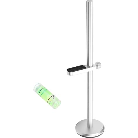 Support de carte graphique GPU, support magnétique universel réglable et antidérapant avec prise - Support en aluminium avec 1 niveau à bulle pour joueurs et bricoleurs sur PC (argenté) (1/5)