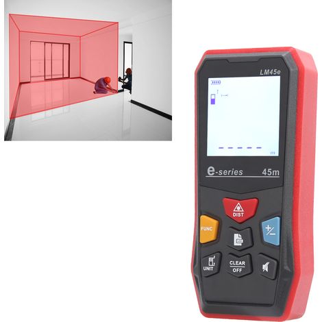 Télémètre laser infrarouge LM45e UNI-T, modèle d'exportation, pour mesurer la distance, la longueur et la surface (règle électronique). (1/5)