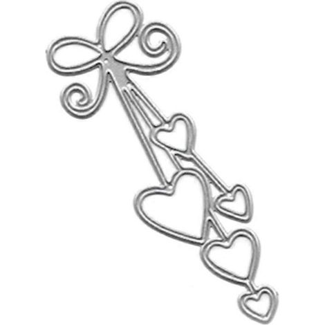 Herzförmige Metallstanzschablone für DIY-Scrapbooking-Albumstempel, Papierkartenprägung
