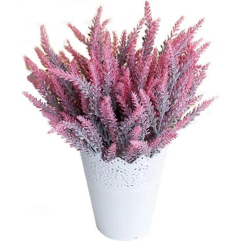 Plantes artificielles de lavande pour décoration de mariage, de maison ou de bureaurouge (1/5)