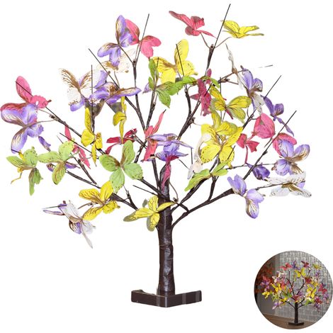 LED-Geschenkkartenbaum – BrandX – Schmetterlingsdesign – Hochwertig, 55 cm, Warmweiß (1/5)