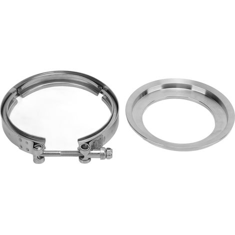 Collier de serrage à bride de réduction de 5 pouces à 4 pouces, en acier inoxydable, adapté aux turbocompresseurs BorgWarner S400, S480, S463, S467, SXE, SX et T6. (1/5)