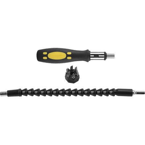 Rallonge de tournevis avec embout souple et raccord universel à 360° pour tuyau flexible (1/5)