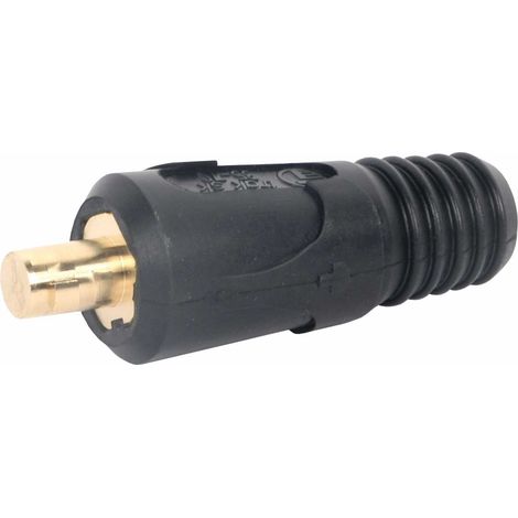 Schweißkabel-Stecker, schwarz (1/3)