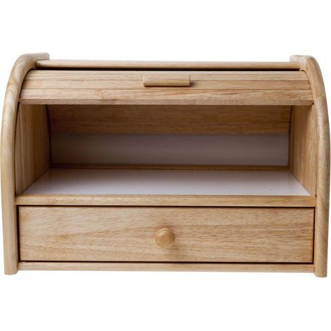 Cassetta per il pane - COSY & TRENDY - Con cassetto - 40 x 27 x 27 cm - Legno (1/3)