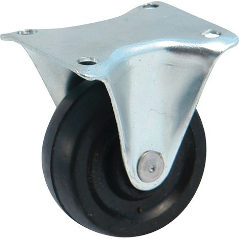 Avl Rueda Placa negra 40mm caucho cincado