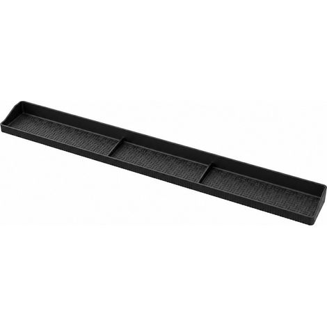Grille de rangement magnétique en silicone pour four et plaques de cuisson, noire (1/3)