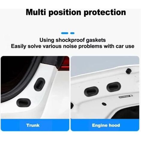 Amortisseur de chocs pour portière de voiture Coussinets de protection en silicone anti-collision Butée de claquement Protection de pare-chocs pour la conduite quotidienne, le stationnement en (1/5)