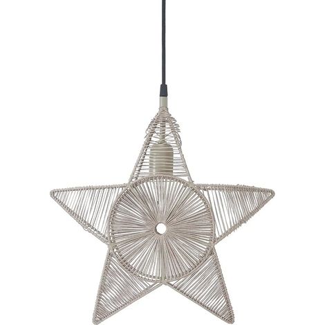 [NEUWERTIG] B-Ware Pr Home Dekostern Stern Metall Regina Garn Beige Dekoartikel