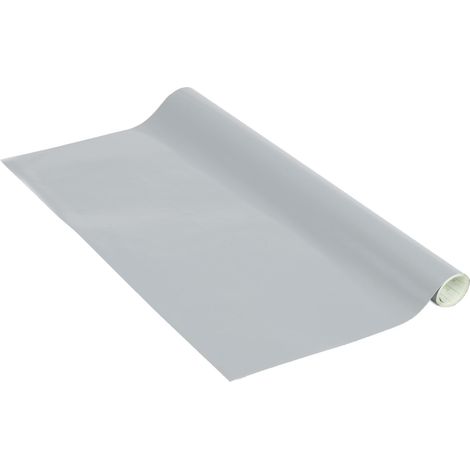 Film adhésif Meuble Gris Argent, 67,5 cm x 2 m, résistant Chaleur (1/5)