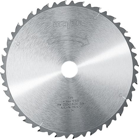 Mafell Sägeblatt HM 250 x 2,8 x 30 mm Z 24 für Erika 85 Ec Nr. 092472