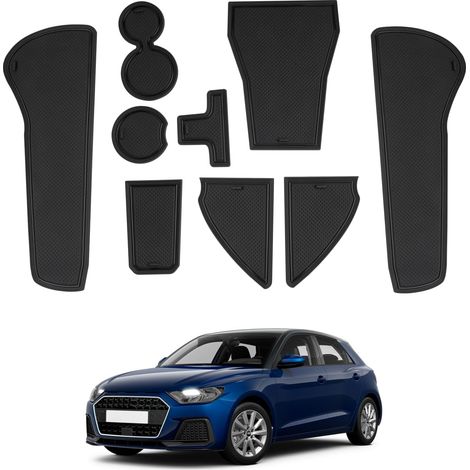 Tapis antidérapant Compatible avec A1 GB Sportback 2019-2024 2025 Anti-poussière Anti-dérapant Tapis pour Intérieur Porte Coupe Accoudoir Stockage Boîte Tapis A1 Accessoires Noir (1/5)