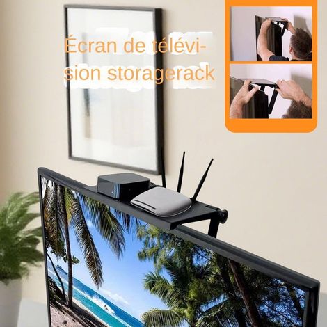 TV-Tablet-Ständer, verstellbares Regal für wandmontierte Fernseher – platzsparend für Soundsystem, Lautsprecher, Telefon, Kamera, Computer (1/5)