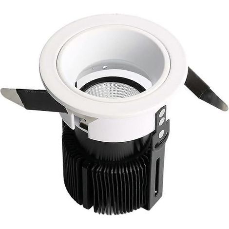Einbauleuchten-Gehäuse-Set für Deckenleuchten in Bad und Flur, weißes, neutrales Licht, flimmerfrei, energiesparend