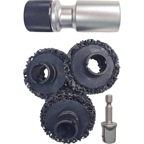 Brosse Moyeu Outil Nettoyage Freins Disque Élimination Rouille Goujons Moyeux Tête Rotative en 5cm pour Perceuse, Nettoyage Précis Voitures Motos, Idéal Garage Entretien Extérieur (1/5)