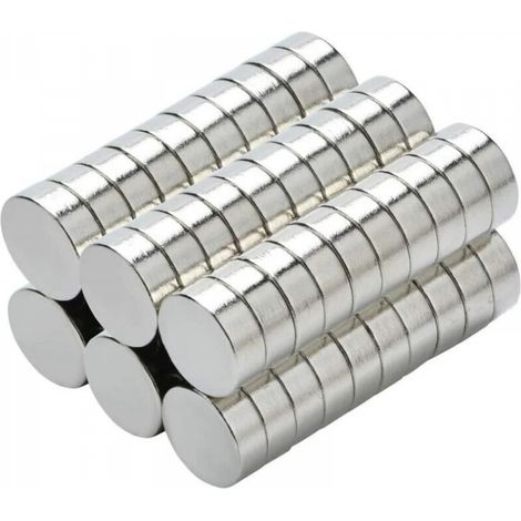 50 Solides Pièces D'Aimant De Néodyme N35 - 8 X 3 Mm - Disques Circulaires - Super-Aimants (1/4)