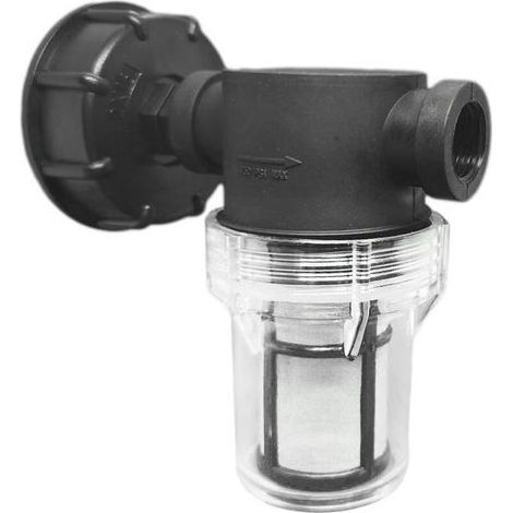 pair Robinet Raccord Cuve 1000 L, Articulation de Tuyau de Jardin pour Collecteurs d'eau de Pluie avec Fonction de Filtre,S60x6 Adaptateur De Réservoir d'eau IBC (1/2' Fil intérieur) (1/5)