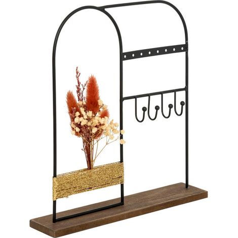Porte-Bijoux en Métal "Automne" 26cm Noir (1/3)