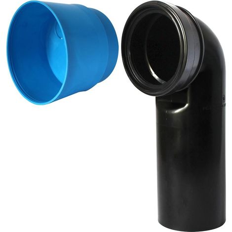 Curva 90° per scarico WC con tappo cantiere incluso