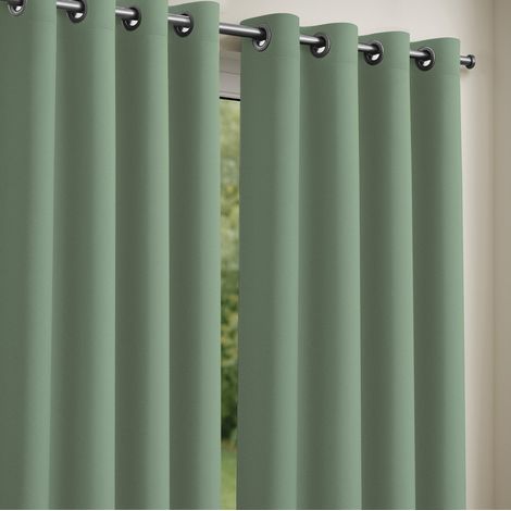 Lot de 2 rideaux obscurcissants 135 x 240 cm – Tissu 100% polyester – Isolation thermique – Œillets métalliques pour pose rapide – Le Linge De Jules (1/3)
