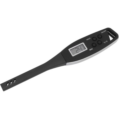 Thermomètre alimentaire numérique à lecture instantanée, outil de cuisine précis pour la cuisson au barbecue, noir (1/5)