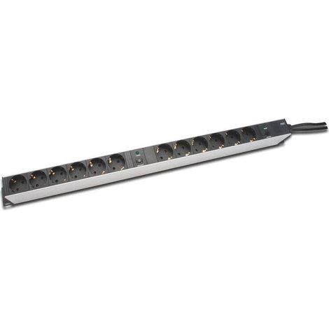 Digitus DN-95405 regleta de aluminio 12 enchufes protegidos (1/4)