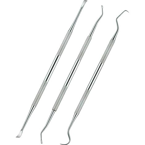 3-Piece Dental Tool Kit for Dogs and Cats, Professional Cleaning Kit with Stainless Steel Tartar Scraper and Toothpick, Removes Plaque and Stains (1/5)