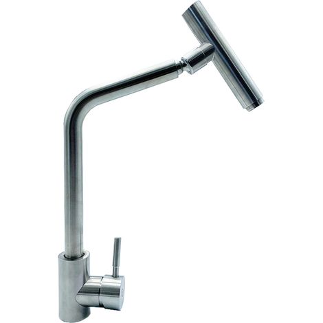 RUBINETTO LAVELLO CUCINA CANNA ALTA MODERNO MISCELATORE LAVANDINO CROMATO 1160 (1/5)