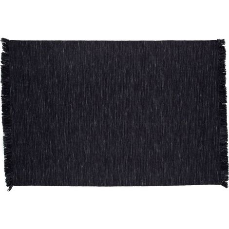 Tapis Déco en Laine "Elton" 252x300cm Noir (1/5)