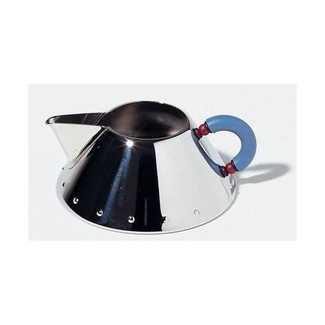 Alessi 9096 pot à lait de 200 ml Acier inoxydable Bleu, Acier inoxydable