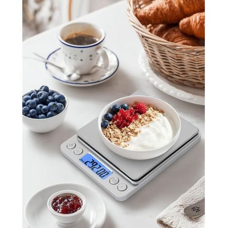 Balance de précision 500 g x 0,01 g – idéale pour peser des bijoux, en cuisine, en pâtisserie, etc. – 1 pièce (1/4)