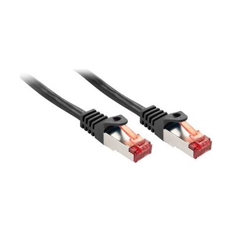 LINDY 47371 RJ45 Câble réseau, câble patch CAT 6 S/FTP 0.50 m noir 1 pc(s) S235212 (1/2)