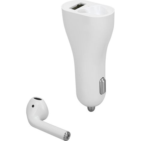 Écouteurs sans fil unilatéraux professionnels Bluetooth 5.0 rechargeables pour voiture, montés sur véhicule. (1/5)