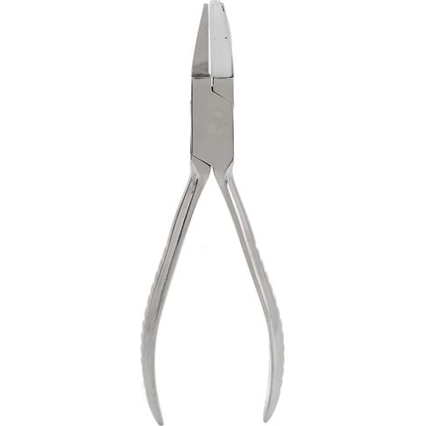 Pinces de réparation pour lunettes, acier inoxydable antirouille, poignée confortable, mâchoires en nylon, nez rond, usage optique, portables. (1/5)