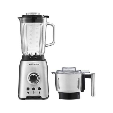 Mixer + Getreidemühle - Lagrange - 609010 - 1200 Watt - 2 Liter - Edelstahl und Glas