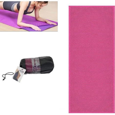 SERVIETTE ANTIDÉRAPANTE, TAPIS DE YOGA, SERVIETTES DE PILATES EN MICROFIBRE, ROSE 94496 (1/2)