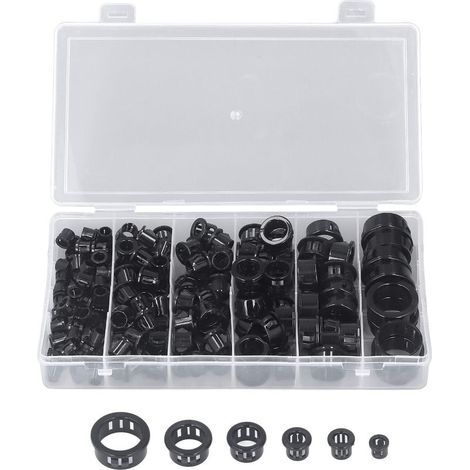 Protecteur d'œillets de câble à pression, 160 pièces, en Nylon et plastique, 5/16 pouces, 3/8 pouces, 1/2 pouces, 5/8 pouces, 3/4 pouces, 1 pouces (1/5)