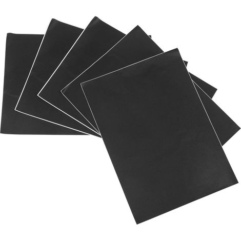 5 Pièces Protection Complète pour Ordinateur Portable Film Mat Noir en Pvc 30x40cm, Résistant aux Éclaboussures, pour Usage Quotidien et Scolaire (1/5)