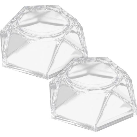 2 supports pour boules de cristal en acrylique transparent, forme (1/5)