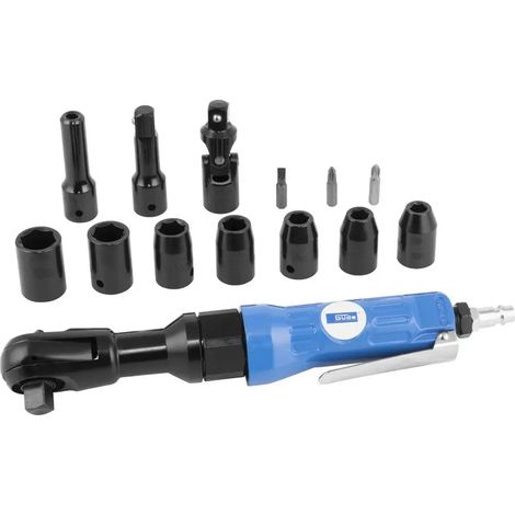 Güde Druckluft Ratschen Kit 1/2 Zoll Set Satz Druckluftratsche Pressluft Ratsche (1/2)