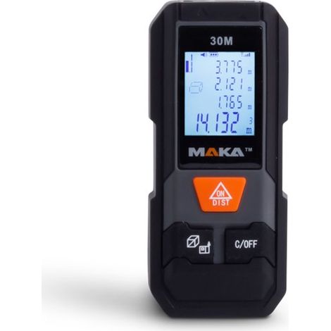Digitaler Laser-Entfernungsmesser MAKA MK202 30m Anpassbarer Messreferenz (1/5)