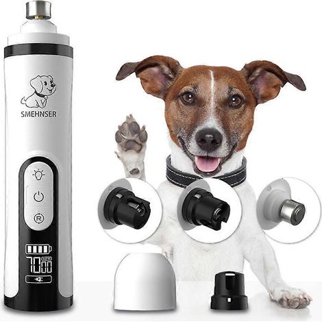 Outil de limage des griffes pour chiens avec lumière, facile à utiliser et rechargeable par USB. (1/4)