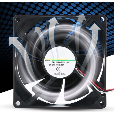 Ventilateur Double Roulement 9cm 24V 0.28A 3800tr/min pour Automates Industriels et Variateurs (1/5)