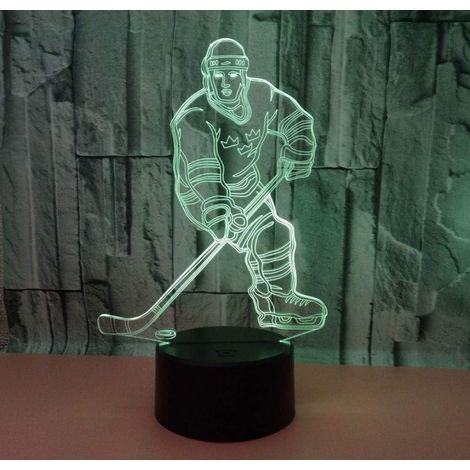 Veilleuse LED 3D avec commande tactile, pour la chambre, la table de chevet, le salon et une ambiance chaleureuse.-AquaForge (1/5)
