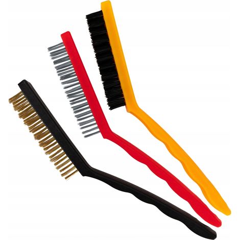 Set Drahtbürsten 21 cm 3-teilig gemischt (1/5)