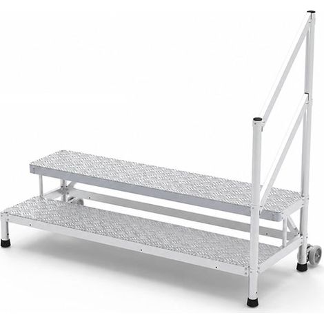 Scalino 2 gradini - Altezza max. lavoro 2.50m - Larghezza 1.55m - MP2-150-RAGCD (1/5)