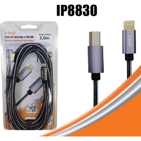 Trade Shop - USB BM TYPE-B USB-LIGHTNING FÜR ELEKTRONISCHE 3MT IP8830 - (1/4)